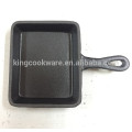 pre-seasoned cast iron square fry pan mini skillet